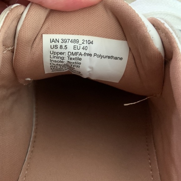 Esmara White & Pink Stripe Side Sneakers - Picture 9 of 9